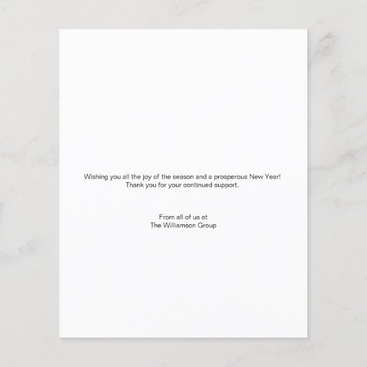 バジェットクリスマスビジネスのロゴ金ゴールドブラックリース (裏面)