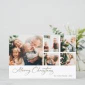 バジェットクリスマスフォトコラージホリデーカード (スタンド正面)