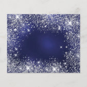 バジェットクリスマスフォトブルーグリッターダストシルバー (裏面)