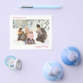 バジェットクリスマスフォトモダン2024ミニマルカード チラシ (シングル)