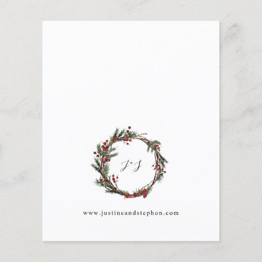 バジェットクリスマスベリー結婚&パイン (裏面)