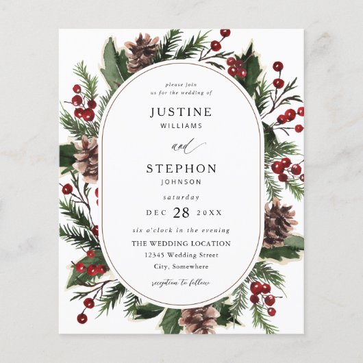 バジェットクリスマスベリー結婚&パイン (正面)