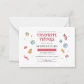 バジェットクリスマスホリディアニュアルファミリーお気に入りの ノートカード (正面)