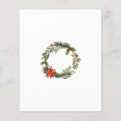 バジェットクリスマスホリデーオープンハウスパーティーフライヤー チラシ (裏面)