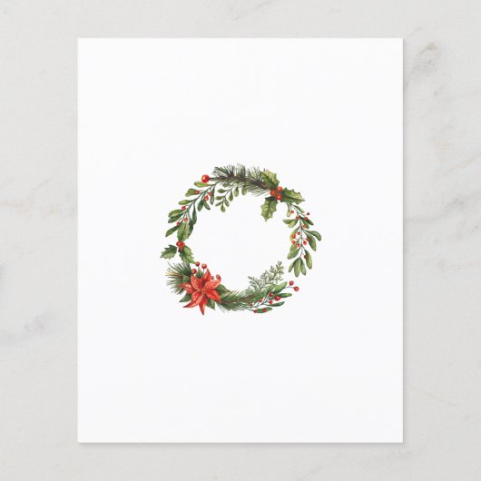 バジェットクリスマスホリデーオープンハウスパーティーフライヤー チラシ (裏面)