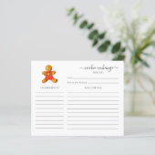 バジェットクリスマスホリデークッキースワップレシピカード (スタンド正面)