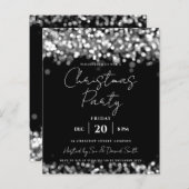 バジェットクリスマスホリデーシルバーライツ招待状 (正面/裏面)