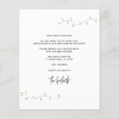 バジェットクリスマスホリデーズパームツリームービングカード (裏面)