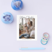 バジェットクリスマスホリデー挨拶フォトカード チラシ (シングル)