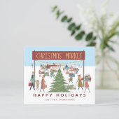 バジェットクリスマスマーケット名ハッピーホリデーズカード (スタンド正面)
