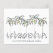 バジェットクリスマスライトパームツリームービングカード (正面)