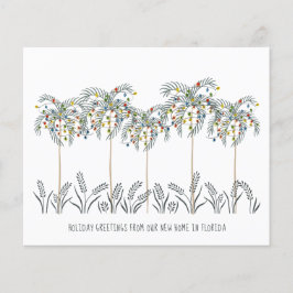 バジェットクリスマスライトパームツリームービングカード