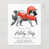 バジェットクリスマスラクーンホリデーパーティチラシ (正面)