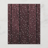 バジェットクリスマスラスティックウッド写真ホリデーカード (裏面)