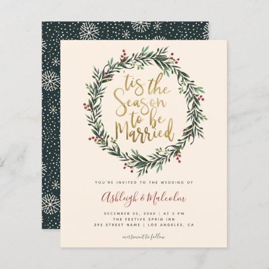 バジェットクリスマスリースこのシーズン結婚ズ (正面/裏面)