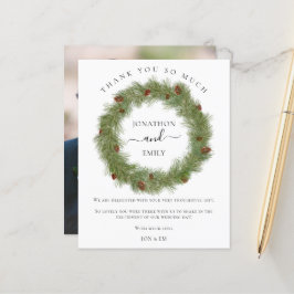 バジェットクリスマスリース結婚コーンありがとう