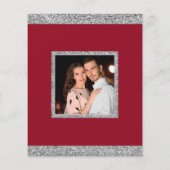 バジェットクリスマスレッドシルバーグリッタードリップス写真 (裏面)