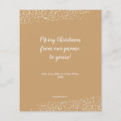 バジェットクリスマス格言ホリデーカード (裏面)