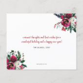 バジェットクリスマス鍵ウェーブムーヴホリデーカード (裏面)