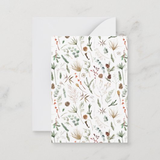 バジェットクリスマス1写真アーチ水の色の休日 ノートカード (裏面)