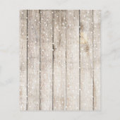 バジェットクリスマス3フォトコラージウッドホリデーカード チラシ (裏面)