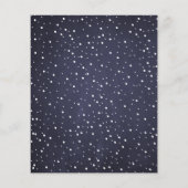 バジェットクリスマス3写真コラージュ海軍ホリデーカード (裏面)