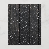 バジェットクリスマス3写真コラージュ雪ホリデーカード (裏面)