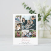 バジェットクリスマス6写真コラージホリデーカード (スタンド正面)