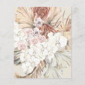 バジェットクリームパンパスドライドフローラジャングル結婚ズ チラシ (裏面)