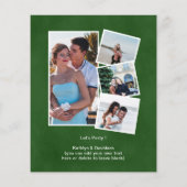 バジェットクロウフィッシュ婚約4写真招待状 (裏面)