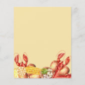 バジェットクロフィッシュボイル婚約パーティ招待状 (裏面)