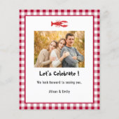 バジェットクロフィッシュ父の日のパーティの招待状 (裏面)