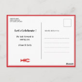 バジェットクロフィッシュ父の日のパーティの招待状 ポストカード (裏面)