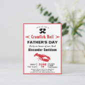 バジェットクロフィッシュ父の日の写真招待状 ポストカード (スタンド正面)