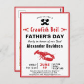 バジェットクロフィッシュ父の日の写真招待状 ポストカード (正面/裏面)