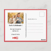 バジェットクロフィッシュ父の日の写真招待状 ポストカード (裏面)