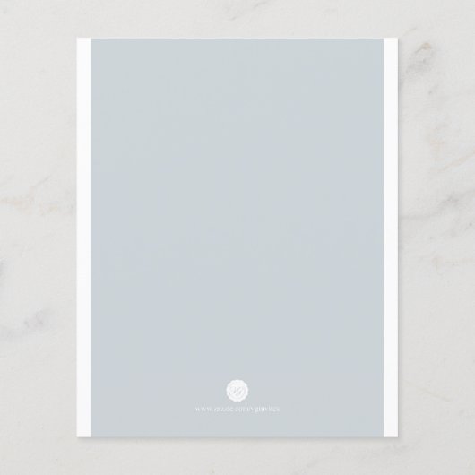 バジェットクールグレーウォーター色花模様ツインズバプテスマ チラシ (裏面)