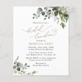 バジェットグエレガントレネリーブライダルルンチョン招待状 (正面)