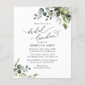 バジェットグエレガントレネリーブライダルルンチョン招待状 (正面)