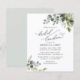 バジェットグエレガントレネリーブライダルルンチョン招待状