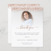 バジェットグラッドフォトバラ金ゴールドグリッターありがとう (正面/裏面)