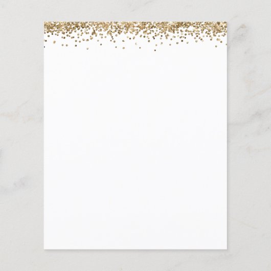 バジェットグラッドフォト金ゴールドグリッターありがとう (裏面)