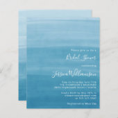 バジェットグラデーションディップダイ海ブルーブライダルシャワー (正面/裏面)