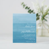 バジェットグラデーションディップダイ海ブルーブライダルシャワー (スタンド正面)