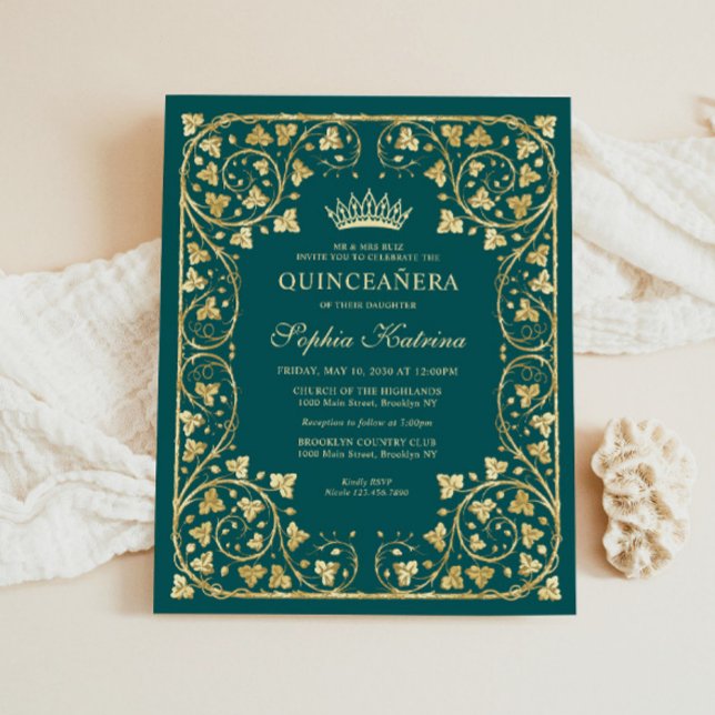 バジェットグラムエメラルドグリーン金ゴールドティアラキンセアニェラ (クリエイターアップロード済み)