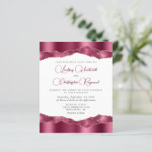 バジェットグラムブルゴーニュ鏡タイル結婚式の招待 (スタンド正面)