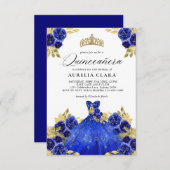 バジェットグラムブルードレスフローラ15thキンセアニラ ノートカード (正面/裏面)