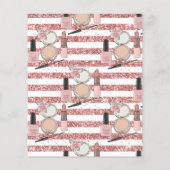 バジェットグラムメイクアップ赤面スパ誕生日招待状 (裏面)