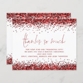 バジェットグラムレッドグリッタークリスマスサンキューサンキュー (正面/裏面)