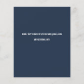 バジェットグランジアメリカ国旗の退職パーティーの招待 (裏面)